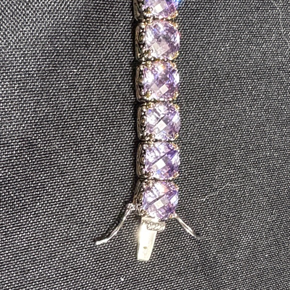 Vintage Park Lane purple lilac Impressions Bracelet - Picture 3 of 6